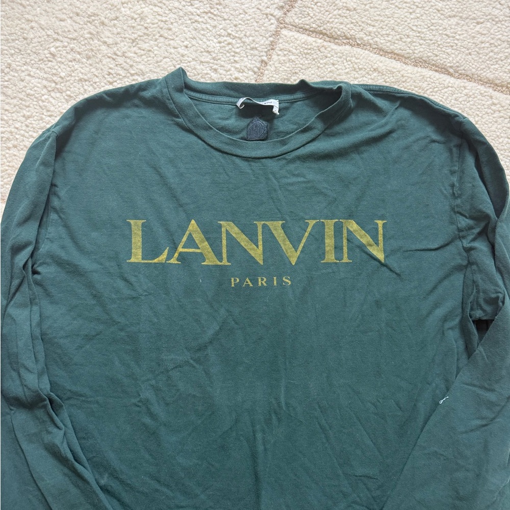 Lanvin Forest Green Long Sleeve Tee